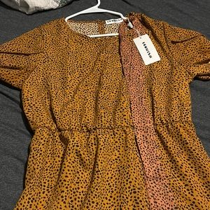 SHEIN Cheetah Print Dress size L
